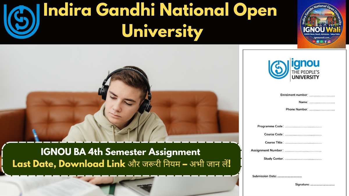 IGNOU BA 4th Semester Assignment