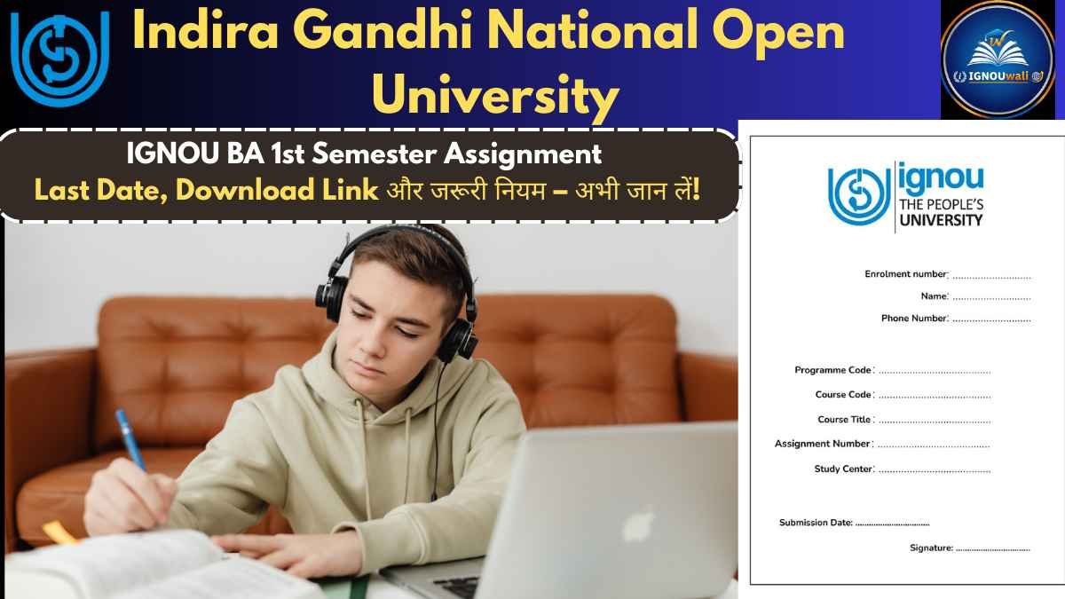 IGNOU BA 1st Semester Assignment