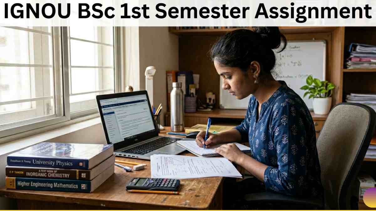 IGNOU BSc 1st Semester Assignment
