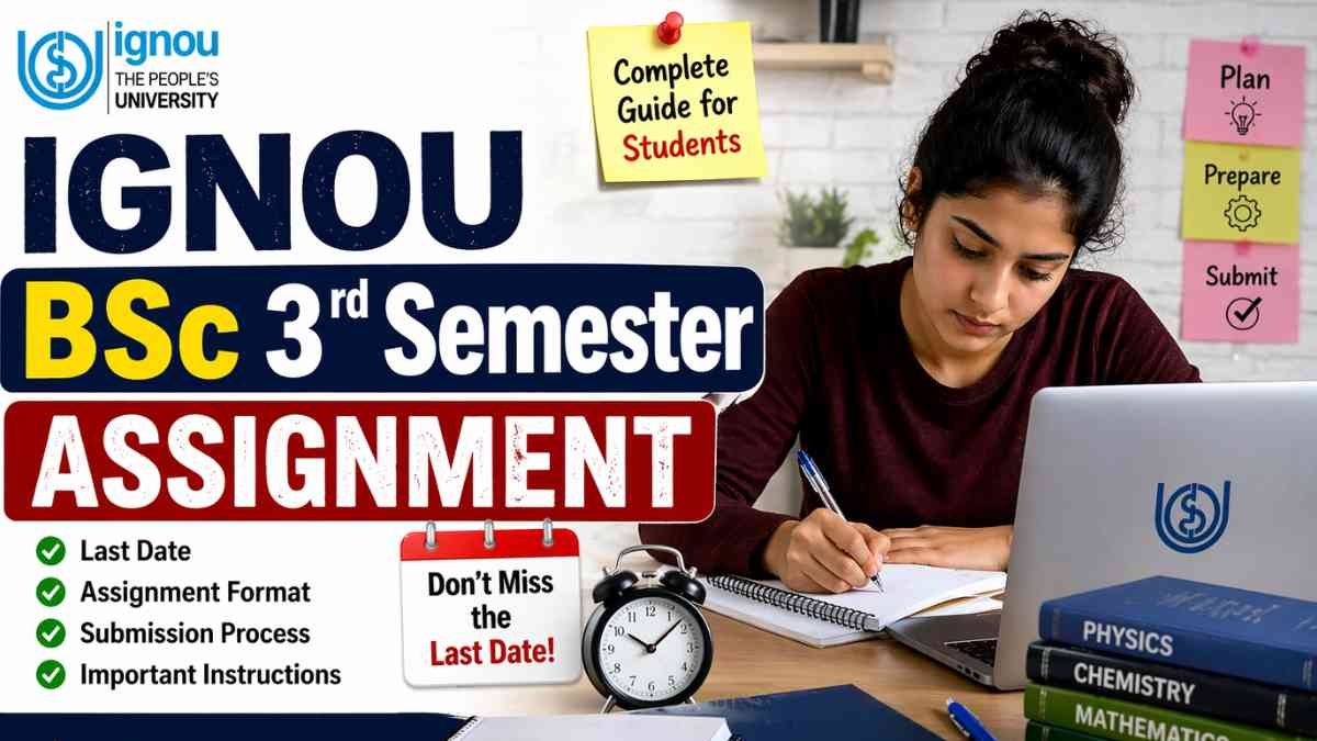 IGNOU BSc 3rd Semester Assignment